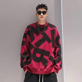Street Smart Oversized Sweatshirts for Men: Big Letter Designs!