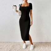Casual and Classy: Women's Summer Dress with Split Hem Design