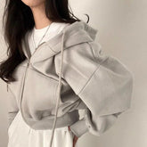 Fashionable Women’s Velvet Hoodie: Cozy Slim Fit for Autumn Days