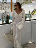 Dare to Be Different: Flare Sleeve Women’s Beach Cover-Up Dress