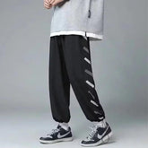 Street-Savvy Men’s Joggers: Summer Letter Print Sweatpants