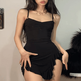 Alluring Elegance: Women’s Above Knee Asymmetrical Dress Style