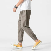 Ruggedly Stylish Men’s Harem Pants: Japanese Casual Cotton Linen