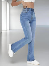 Women’s Slimming Washed Jeans – High Waist Casual Denim Trousers