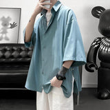 Stand Out: Men's Summer Short Sleeve Shirts with Side Buttons