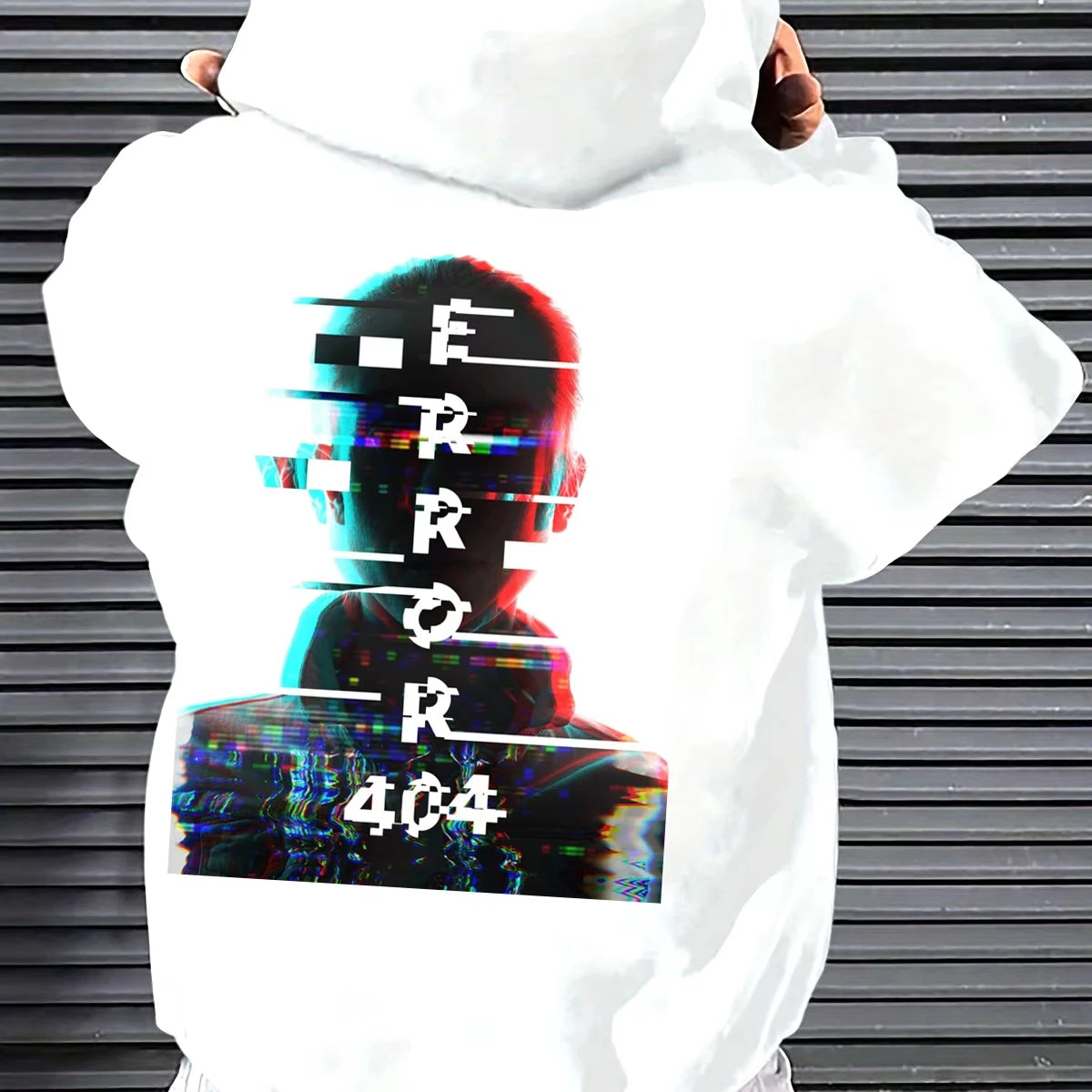 404 Glitch Hoodie – Harajuku Oversized Streetwear Pullover