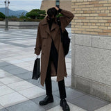 2026 Men’s Spring Trench Coat: Stylish Long Windbreaker Overcoat