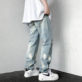 Rebel Style: Men’s Graffiti Baggy Jeans Bring Y2K Vibes Back