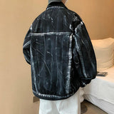 Roguish Denim Jacket for Men: Tie Dye Style Meets Streetwear