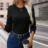 Comfortable Women’s Mia Muse Tee: Simple Long Sleeve for Autumn