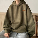 Minimalist Suede Hoodie – Oversized Fit for Autumn ’25