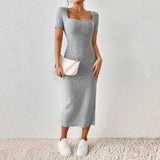 Casual and Classy: Women's Summer Dress with Split Hem Design