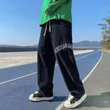 Men’s Retro Letter Print Corduroy Pants: Autumn's Street Smart Style