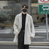 2025 Men’s Casual Business Trench Coat: Korean Fashion Windbreaker