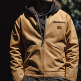 2025 Men’s Heavyweight Cotton Jacket: Vintage Detroit Hunting Style