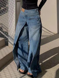 Vintage Y2K Style Women’s Wide Leg Baggy Jeans for Street Fashion