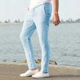 Rough Sophistication: Men's Breathable Linen Pants