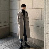 2026 Men’s Spring Trench Coat: Stylish Long Windbreaker Overcoat