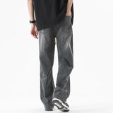 2025 Men’s Loose Casual Straight Leg Jeans: Hip-Hop Style Pants