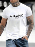 Milano Luxury Cotton Short Sleeve Streetwear T-Shirt