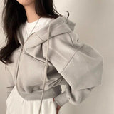 Fashionable Women’s Velvet Hoodie: Cozy Slim Fit for Autumn Days