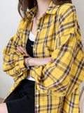 Must-Have Women’s Yellow Plaid Blouse: Elevate Your Style!