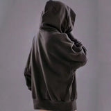 Stealth Embroidered Hoodie – Oversized Turtleneck Ninja Fit