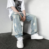 Rebel Style: Men’s Graffiti Baggy Jeans Bring Y2K Vibes Back