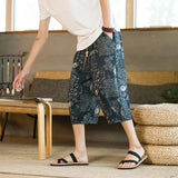 Men’s Y2K Harem Shorts: Summer Casual Print for Streetwear Style!