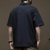 Men’s Comfortable Polo Shirt: Summer Y2K Style with Pocket Detail