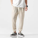 Ruggedly Stylish Men’s Harem Pants: Japanese Casual Cotton Linen