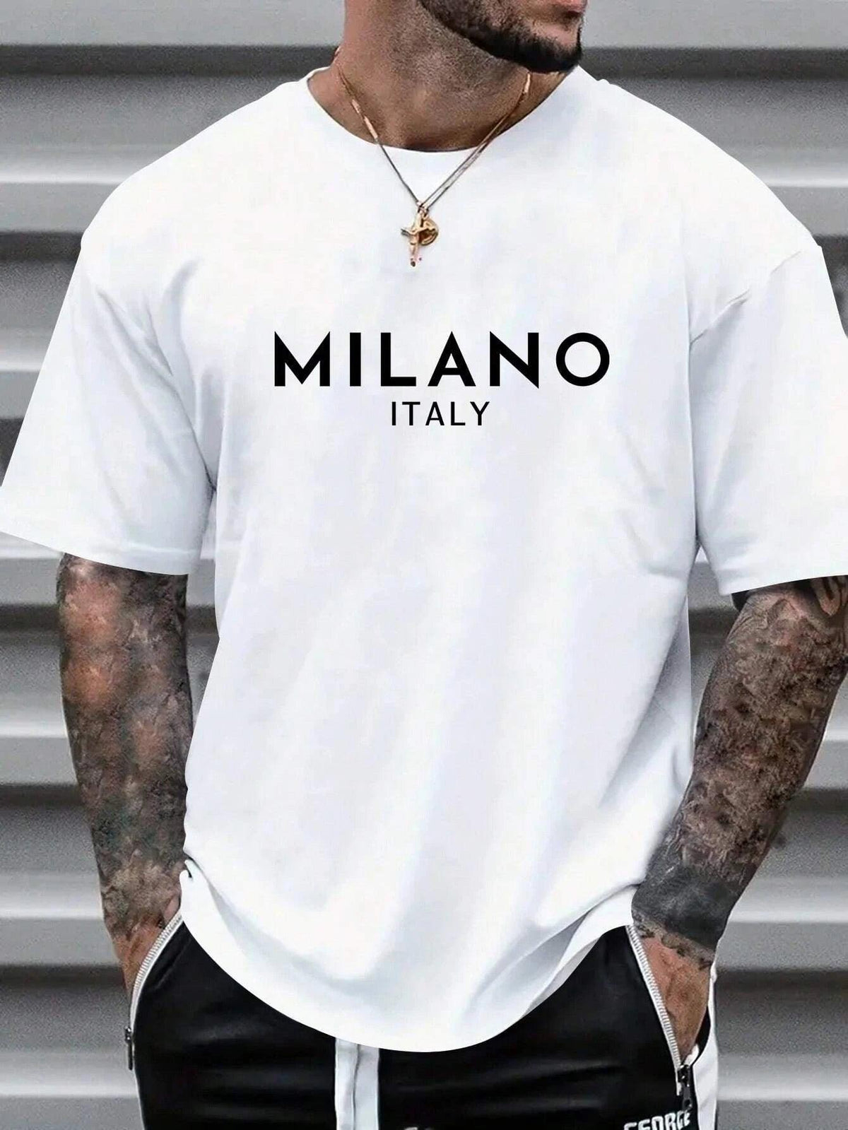 Milano Luxury Cotton Short Sleeve Streetwear T-Shirt