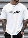 Milano Luxury Cotton Short Sleeve Streetwear T-Shirt
