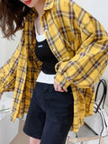 Must-Have Women’s Yellow Plaid Blouse: Elevate Your Style!