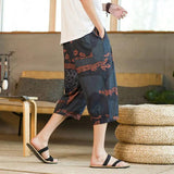 Men’s Y2K Harem Shorts: Summer Casual Print for Streetwear Style!