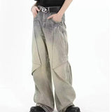 Men's Distressed Wide Leg Jeans: Embrace High Street Hip Hop Style