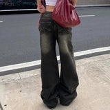 Women’s Goth Low Waist Jeans – Punk Baggy Style for Trendsetters!