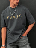 Streetwear Sophistication: Men’s Paris Cotton Tee S-4XL Sizes