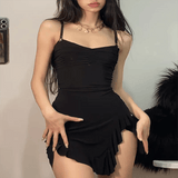 Alluring Elegance: Women’s Above Knee Asymmetrical Dress Style