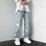 Rebel Style: Men’s Graffiti Baggy Jeans Bring Y2K Vibes Back