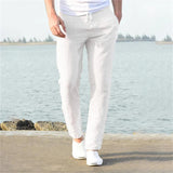 Rough Sophistication: Men's Breathable Linen Pants