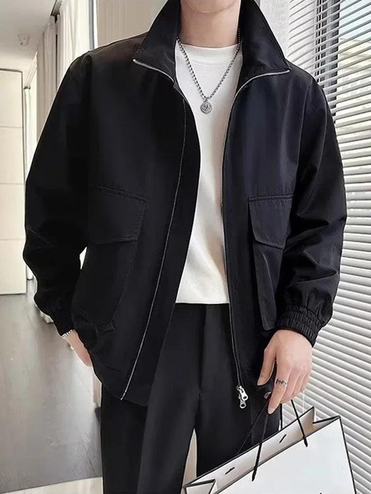 Autumn Cargo Jackets for Men: New Korean Fashion for Streetwear