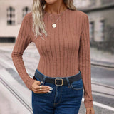Comfortable Women’s Mia Muse Tee: Simple Long Sleeve for Autumn