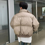 Men's Short Parkas: Urban Style with Pockets for Cold Days