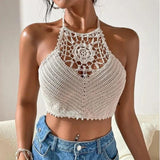 Eye-Catching Women’s 2025 Spaghetti Strap Crop Top – Chic Design
