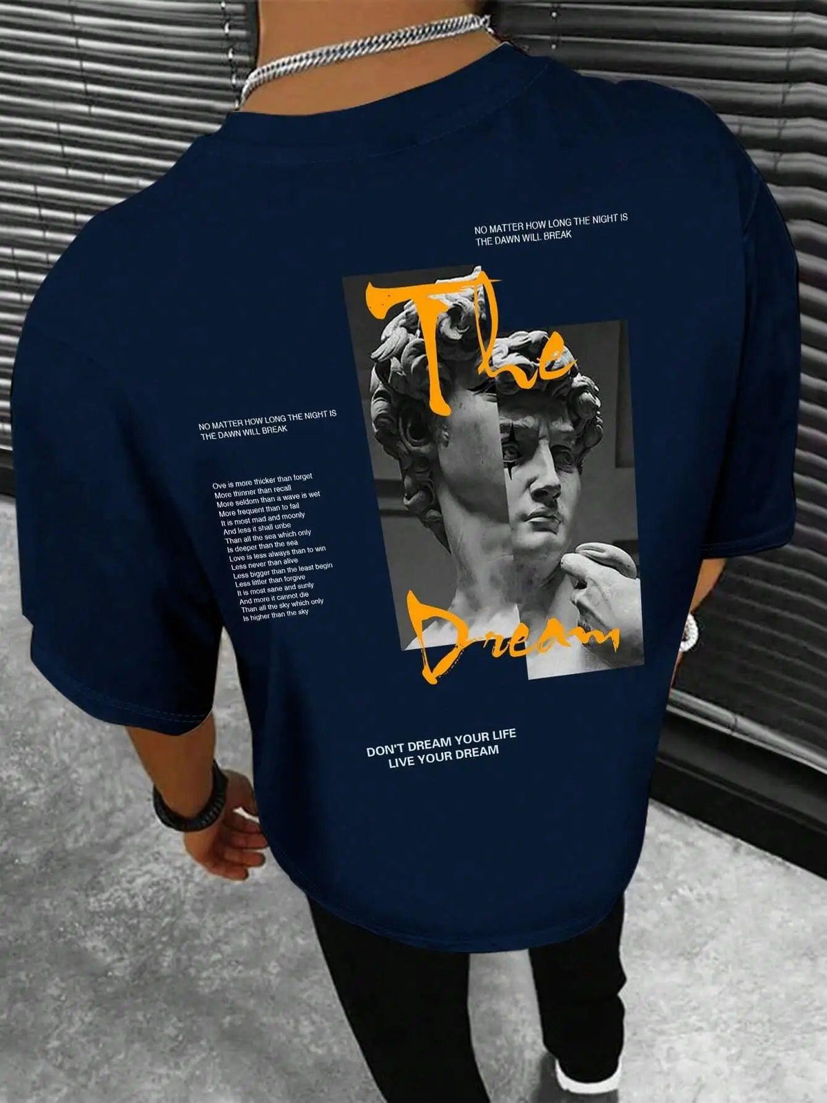 Don't Dream Your Life, Live Your Dream 100% Cotton Loose Streetwear T-Shirt