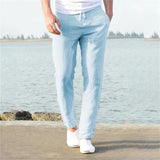 Rough Sophistication: Men's Breathable Linen Pants