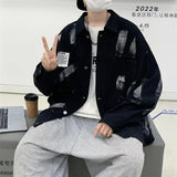 Men's Tie-dye Denim Jackets: Vintage Y2K Style for Autumn Adventures