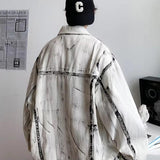 Roguish Denim Jacket for Men: Tie Dye Style Meets Streetwear